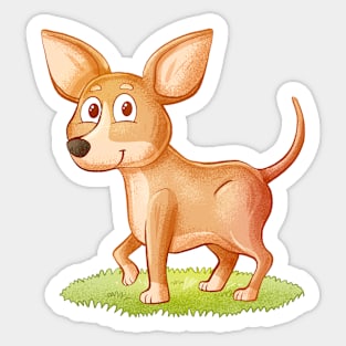 Chihuahua hand Drawn Sticker